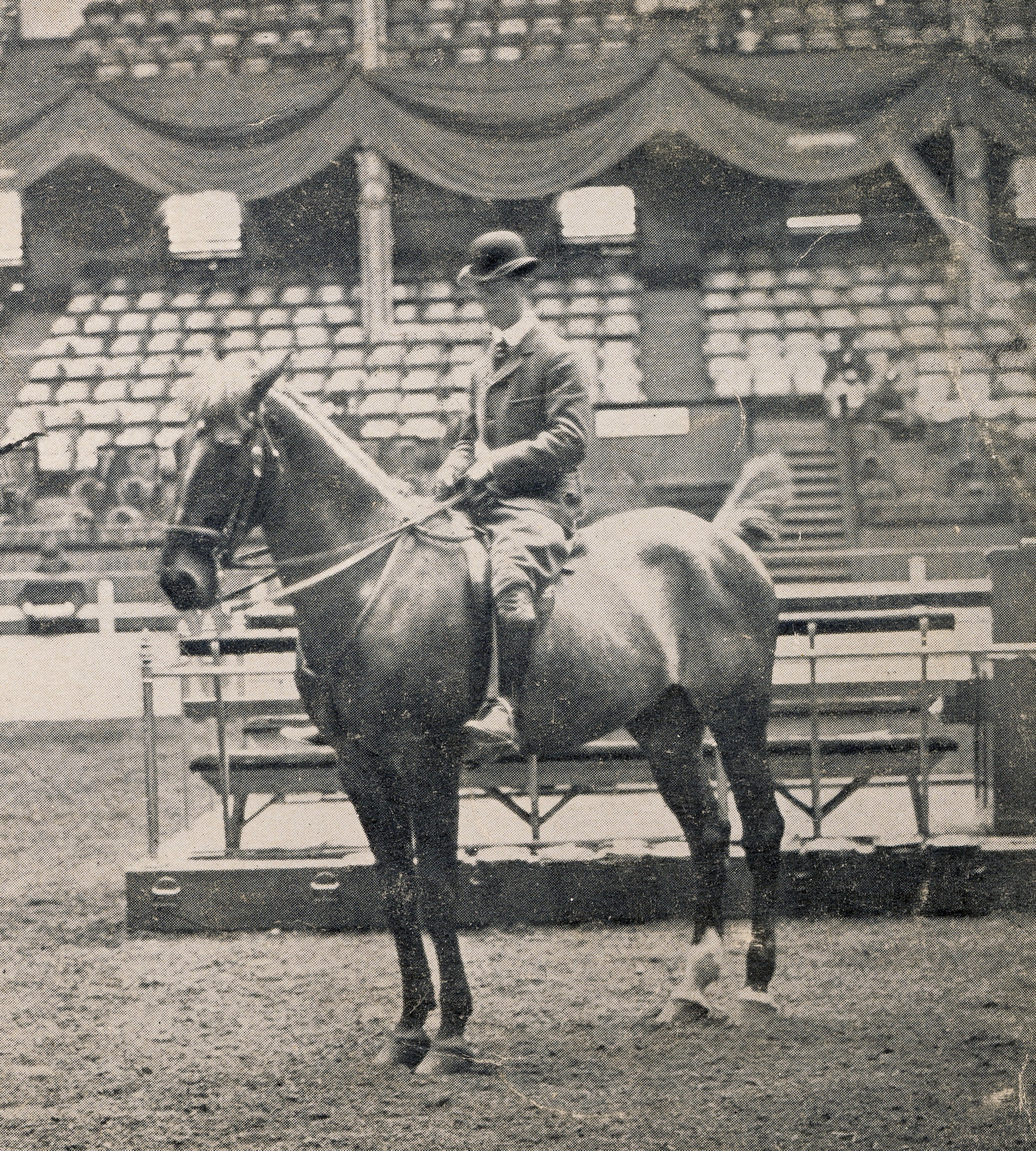 1900c Hart on Horse at competition