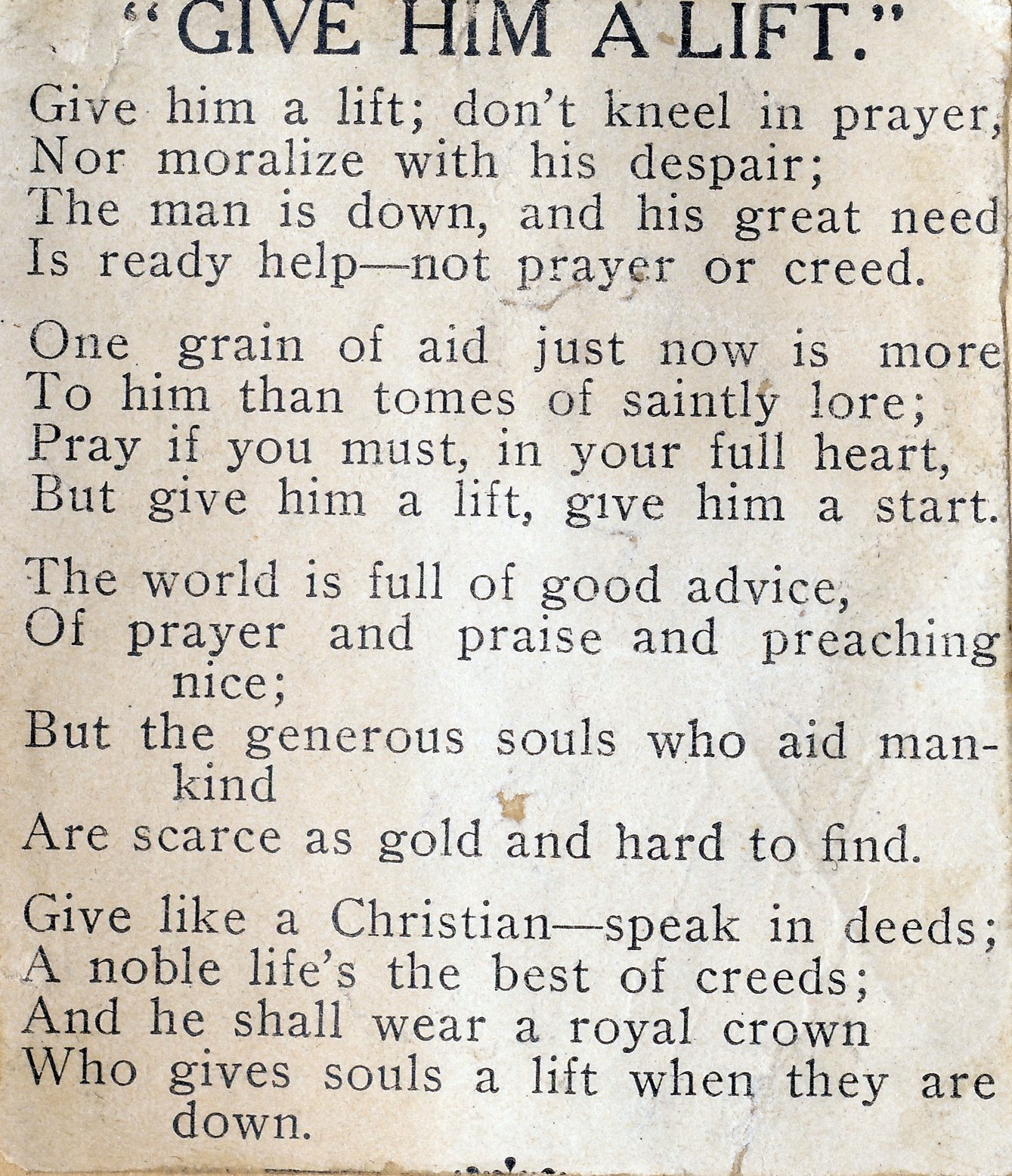 1900c Cornelius Hart Verse favs 