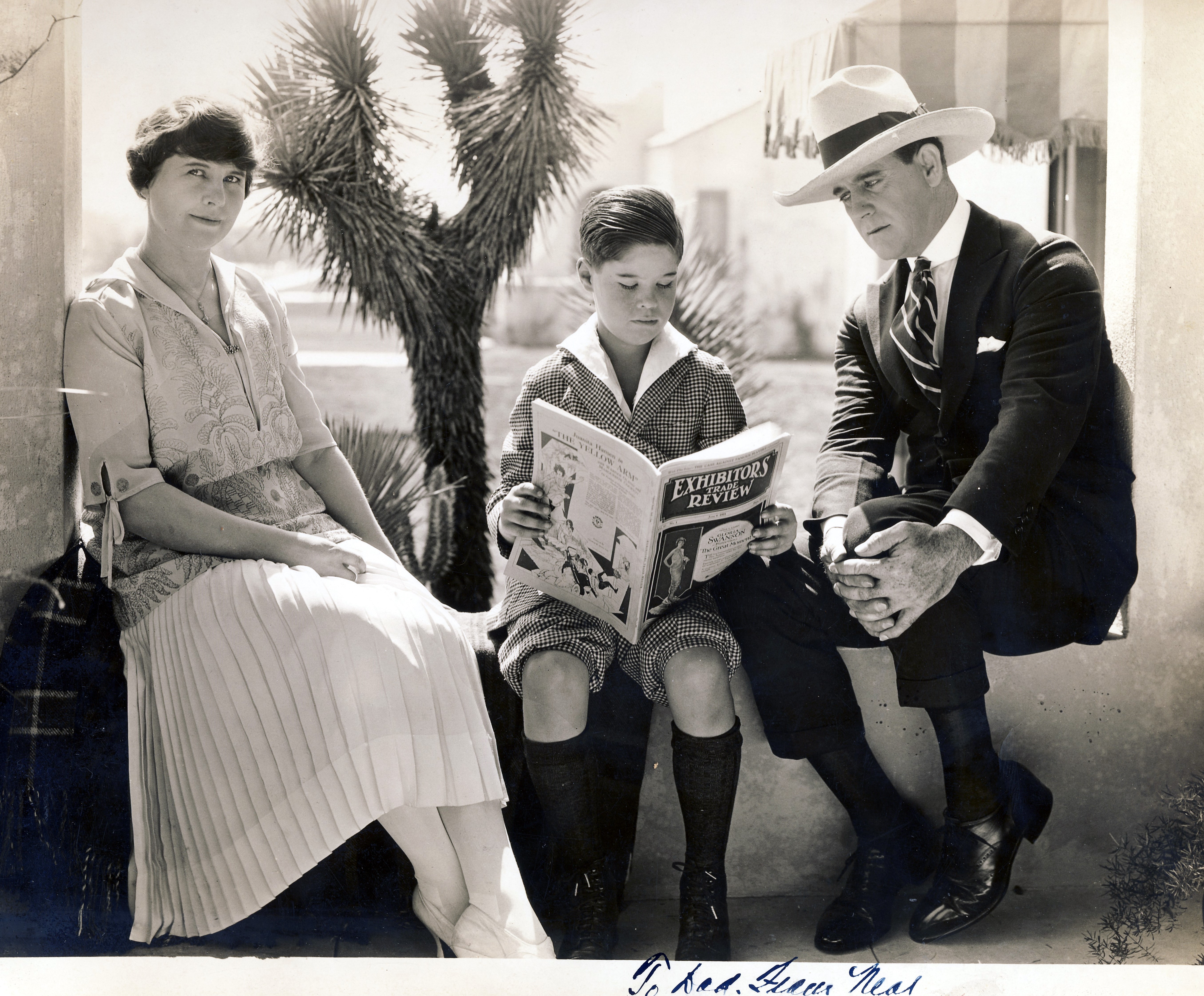 1920 Lulu and Neal Hart with son Tom