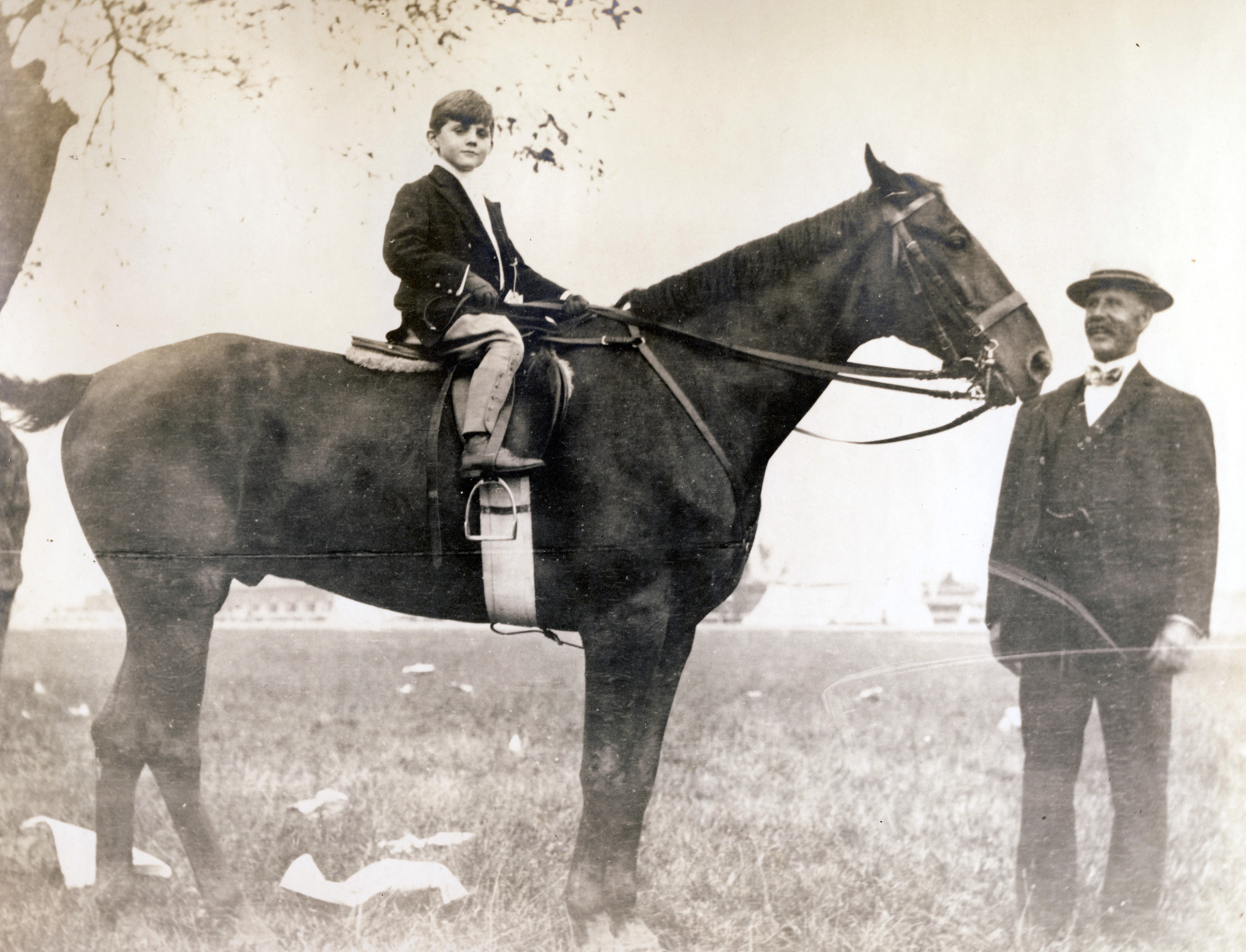 1925c Albert Hart with his grandfather Charles F Hart