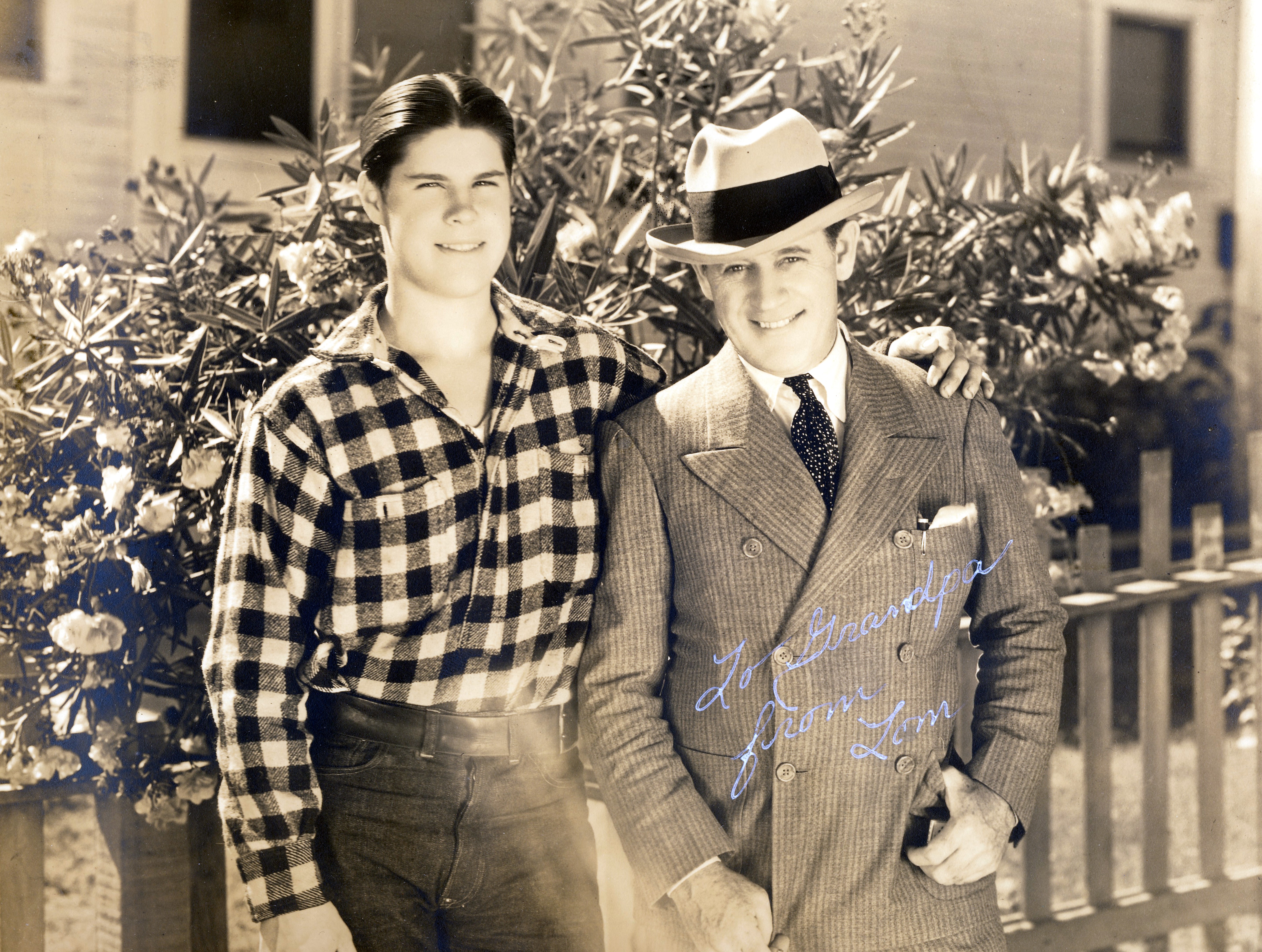 1930c Tom Hart with his dad Neal
